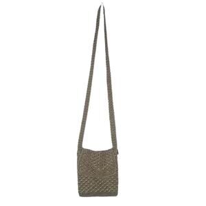 Macramé Crossbody Purse with Flap